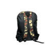 8012a-Sac à dos urbain (de ville) ou scolaire en toile synthétique bi-color marron noir 42cmx30cmx12cm-dos 8012a-Sac à dos urbain (de ville) ou scolaire en toile synthétique bi-color marron noir 42cmx30cmx12cm-dos