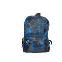 Sac à dos urbain (de ville) ou scolaire en toile synthétique- Motif numérique bleu électrique- 42cmx29cmx12cm