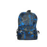 8012-n-Sac à dos urbain (de ville) ou scolaire en toile synthétique bi-color maron noir 42cmx29cmx12cm-face