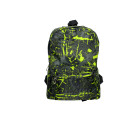 Sac à dos urbain (de ville) ou scolaire en toile synthétique bi-color jaune noir 42cmx29cmx12cm