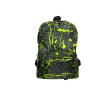 Sac à dos urbain (de ville) ou scolaire en toile synthétique bi-color jaune noir 42cmx29cmx12cm-face Sac à dos urbain (de ville) ou scolaire en toile synthétique bi-color jaune noir 42cmx29cmx12cm-face