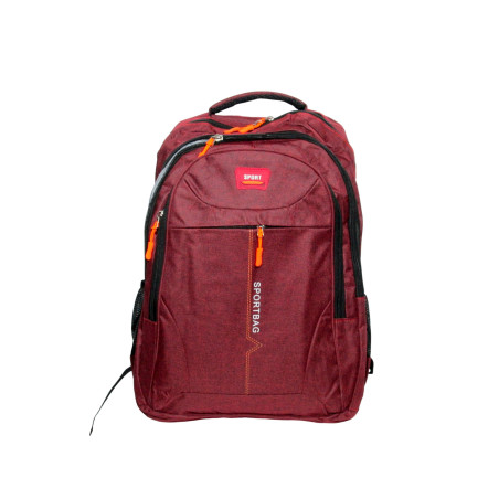 Sac à Dos SPORT Rouge 46x33x14 cm – 3 Poches | MAROQUINERIE-MEAUX.COM