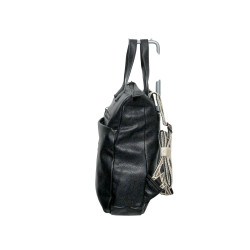 Sac à Dos Simili Cuir Noir  33x28x10 cm | MAROQUINERIE-MEAUX.COM