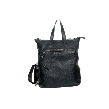 Sac à Dos Simili Cuir Noir  33x28x10 cm | MAROQUINERIE-MEAUX.COM
