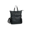 HO-LY3056-Sac à Dos ou sac à main en Simili Cuir noir-face HO-LY3056-Sac à Dos ou sac à main en Simili Cuir noir-face