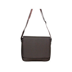 Besace Marron 37x24x6 cm – Bandoulière Réglable & Rabat Rigide.