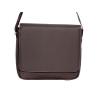Besace Marron 37x24x6 cm – Bandoulière Réglable & Rabat Rigide.