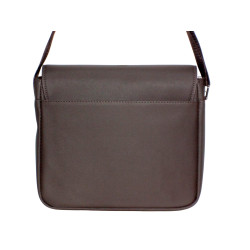 Besace Marron 37x24x6 cm – Bandoulière Réglable & Rabat Rigide.