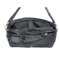 HO-516-noir-Besace/sacoche Noire (39x28x12 cm)– Élégance et Praticité au Quotidien-interieur