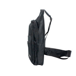 Sacoche Poitrine noir 17x31x8 cm – Bandoulière Réglable