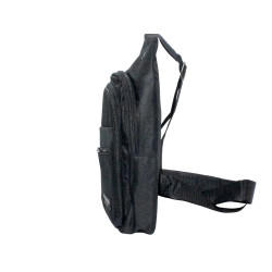HO-N504-noir-Sacoche Poitrine noir – Pratique et Sécurisée pour vos Déplacements-cote
