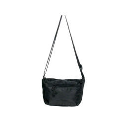 HO-1628-Noir-Pochette Femme en Toile Synthétique noire – Élégance et Praticité au Quotidien-face