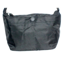 Pochette noire Femme 18x17x11 cm – Bandoulière Réglable