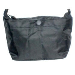 HO-1628-Noir-Pochette Femme en Toile Synthétique noire – Élégance et Praticité au Quotidien-dos