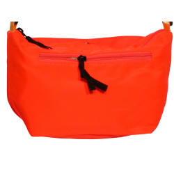 HO-1628-orange-Pochette Femme en Toile Synthétique orange – Élégance et Praticité au Quotidien-face1