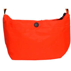 HO-1628-orange-Pochette Femme en Toile Synthétique orange – Élégance et Praticité au Quotidien-dos
