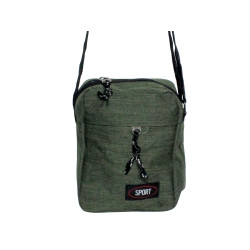 Pochette kaki 13.5x17.5x5 cm – Bandoulière Réglable