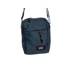 HO-1989-bleu marine-Petite Pochette en Toile Synthétique kaki – Légère et Pratique au Quotidien-face