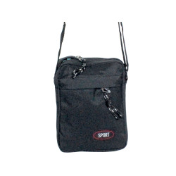 Pochette noir 13.5x17.5x5 cm – Bandoulière Réglable