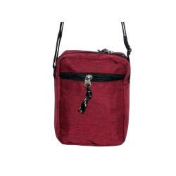HO-1989-rouge-Petite Pochette en Toile Synthétique rouge – Légère et Pratique au Quotidien-dos