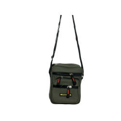 HO-6288-Kaki-Petite Pochette en Toile Synthétique kaki – Légère et Sécurisée pour vos Effets Personnels-face
