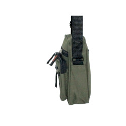 Pochette kaki 14x17.5x5.5 cm – 4 Poches Zippées