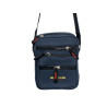 HO-6288-bleu marine-Petite Pochette en Toile Synthétique bleu marine – Légère et Sécurisée pour vos Effets Personnels-face1