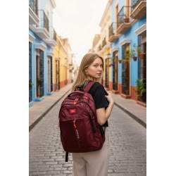 Sac à Dos SPORT Rouge 46x33x14 cm | MAROQUINERIE-MEAUX.COM