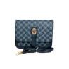 Sac à main bleu avec rabat – Motif imprimé M-face avec bandouliere