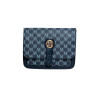 Sac à main bleu motif M – Élégance et praticité