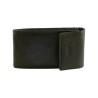 Porte clés SPIRIT noir en cuir vachette
