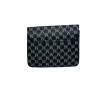 Sac à main noir avec rabat – Motif imprimé M-dos Sac à main noir avec rabat – Motif imprimé M-dos