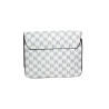 Sac à main blanc avec rabat – Motif imprimé M-dos