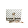 Sac à main beige motif M – Élégance et praticité