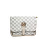 Sac à main beige motif M – Élégance et praticité