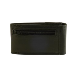 Porte clés SPIRIT noir en cuir vachette