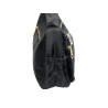 Sac bandoulière noir motif carreaux-cote