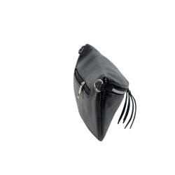 Petit sac banane Crossbag noir+ porte-monnaie – Style et praticité-cote