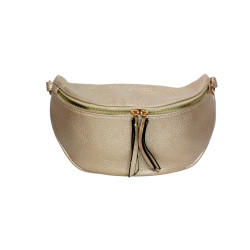 Petit sac banane Crossbag or – Style et praticité-face