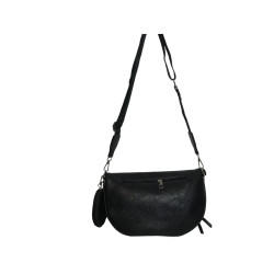 Grand sac banane Crossbag noir–face-2