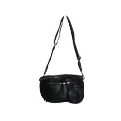 Grand sac banane Crossbag noir–face-3