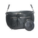Grand sac banane Crossbag noir– Élégance et fonctionnalité
