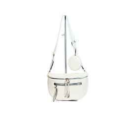 Grand sac banane Crossbag blanc – Élégance et fonctionnalité-face-1