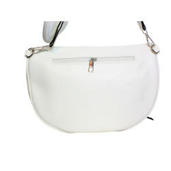Grand sac banane Crossbag blanc – Élégance et fonctionnalité-dos