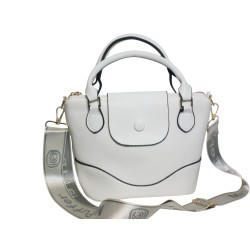 Sac à main blanc moderne – face