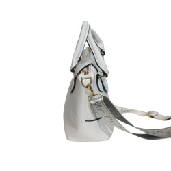 Sac à main blanc moderne – Spacieux et élégant en PVC