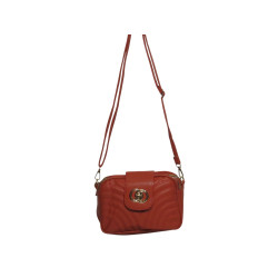 Sac bandoulière marron clair tendance – 3 compartiments sécurisés