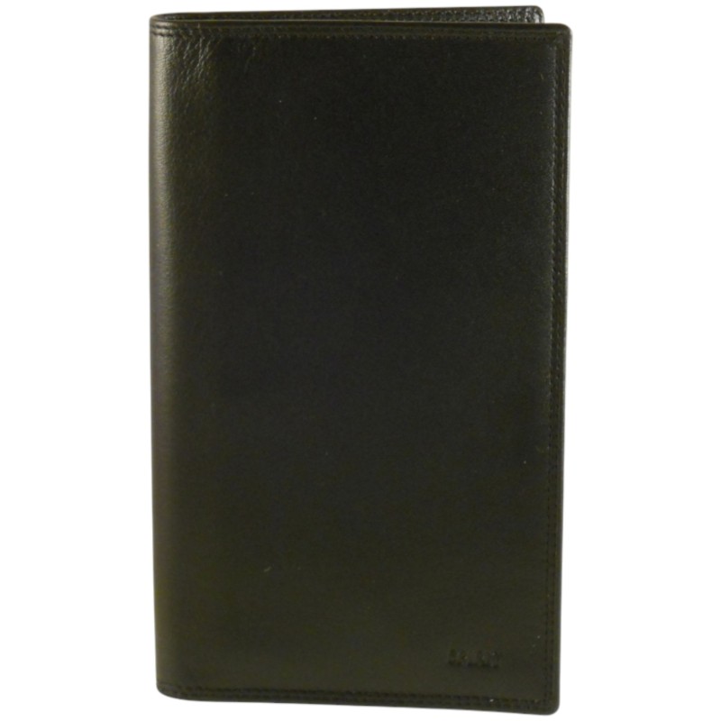 Porte chéquier de marque SPIRIT noir en cuir vachette Porte chéquier de marque SPIRIT noir en cuir vachette