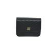Sac pochette noir - large bandoulière – face