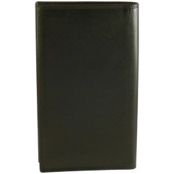 Porte chéquier de marque SPIRIT noir en cuir vachette